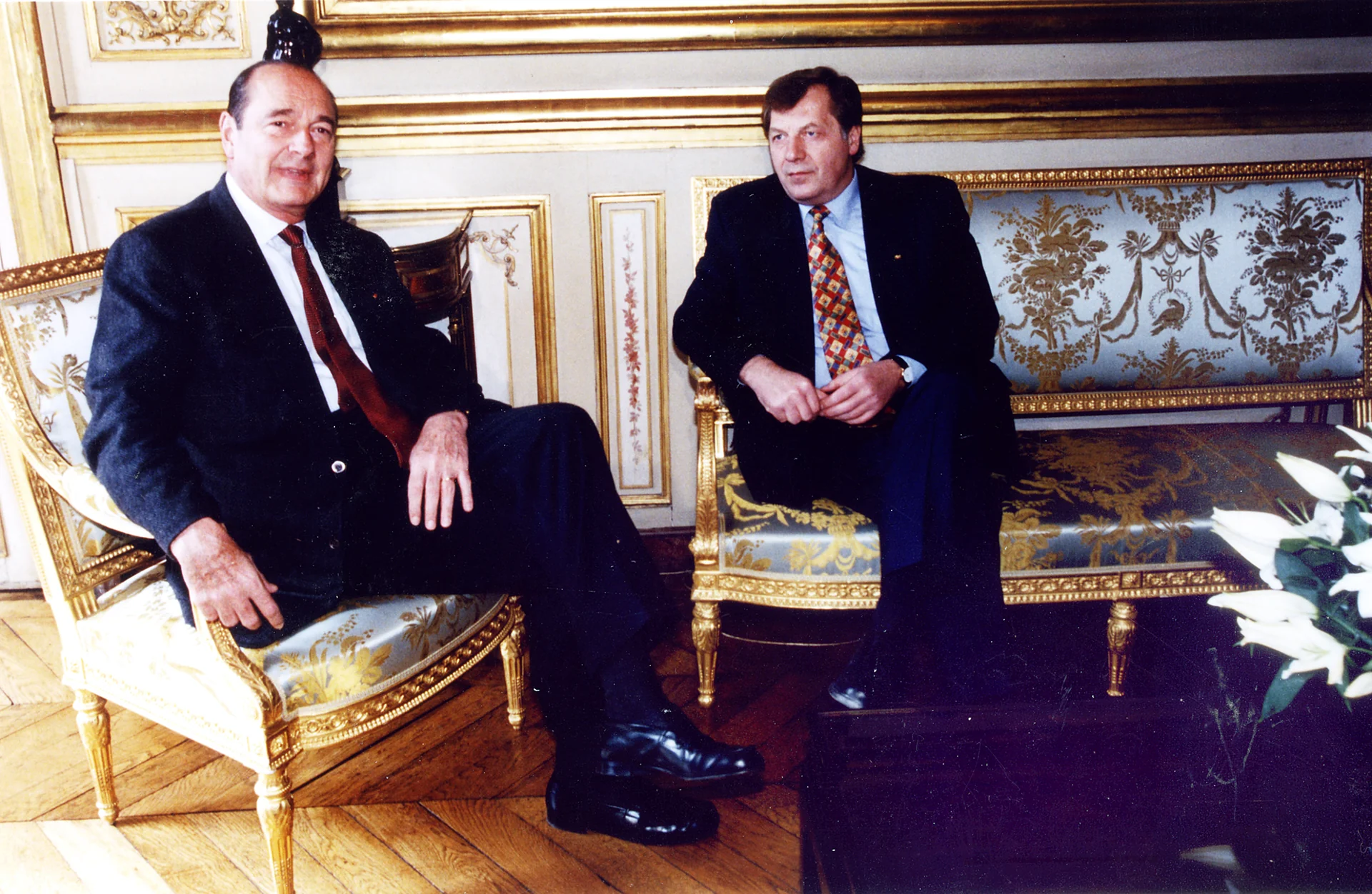 Jacques Chirac au palais de l'Élysée